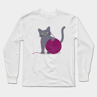 Winter Cat Long Sleeve T-Shirt